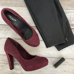 🌟HP🌟Juicy Couture burgundy Marcy platform pumps